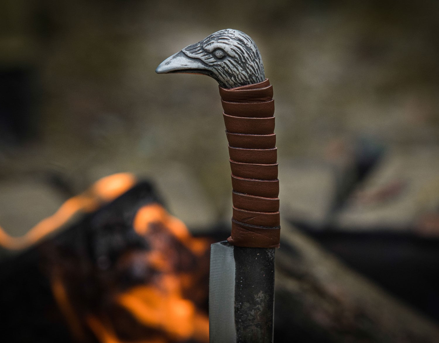 Viking Raven Knife – 5.5" Carbon Steel Blade