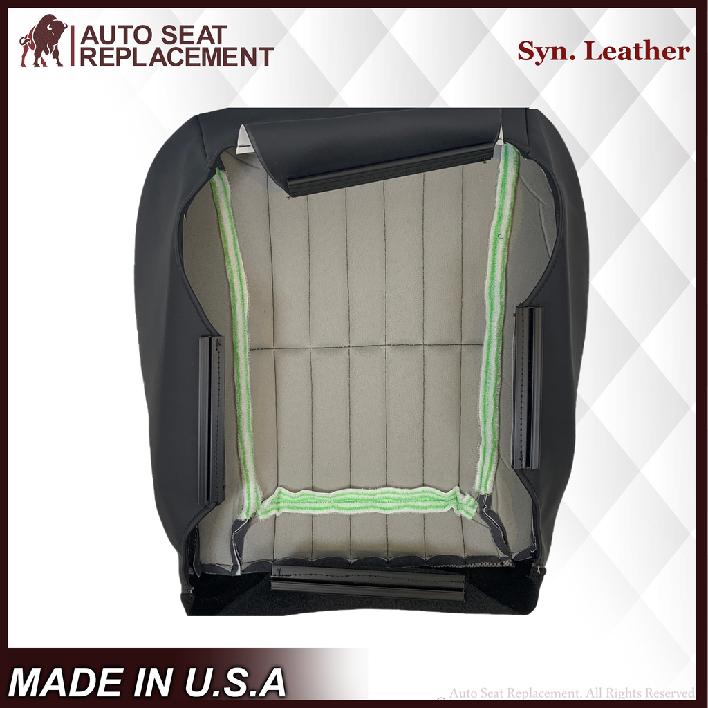 1997-2002 For Chevy Camaro SS Replacement Black Seat Covers In Synthetic Leather