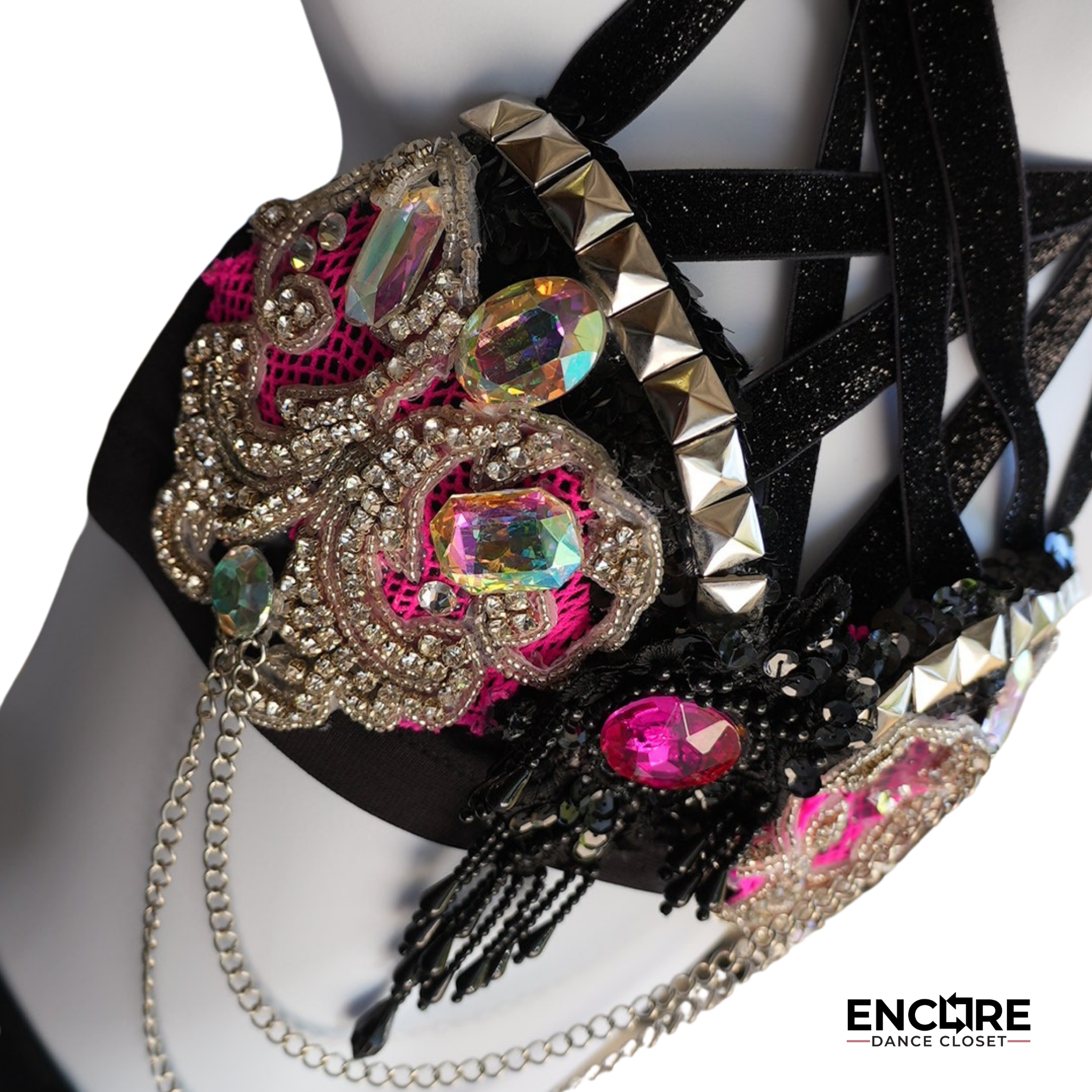 Black & Hot Pink Chain Fantasy