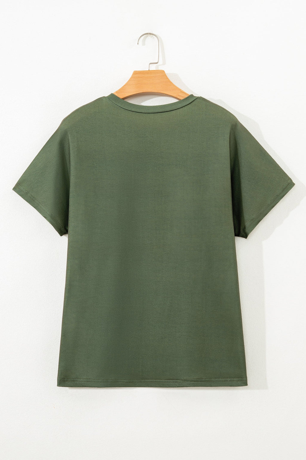 Stripe Half Buttoned Crewneck T-Shirt
