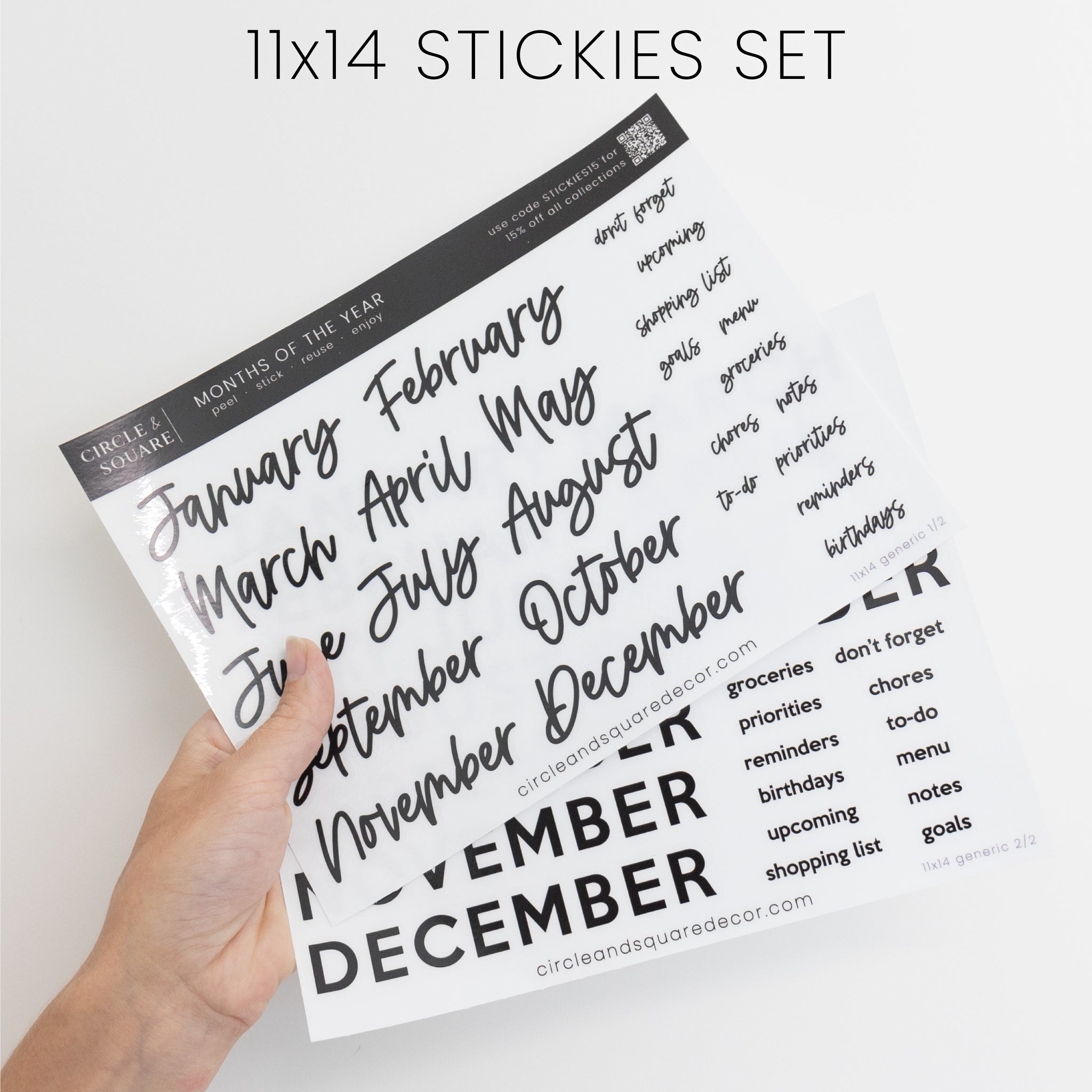 Ever Changing Acrylic Calendar | Classic Vertical