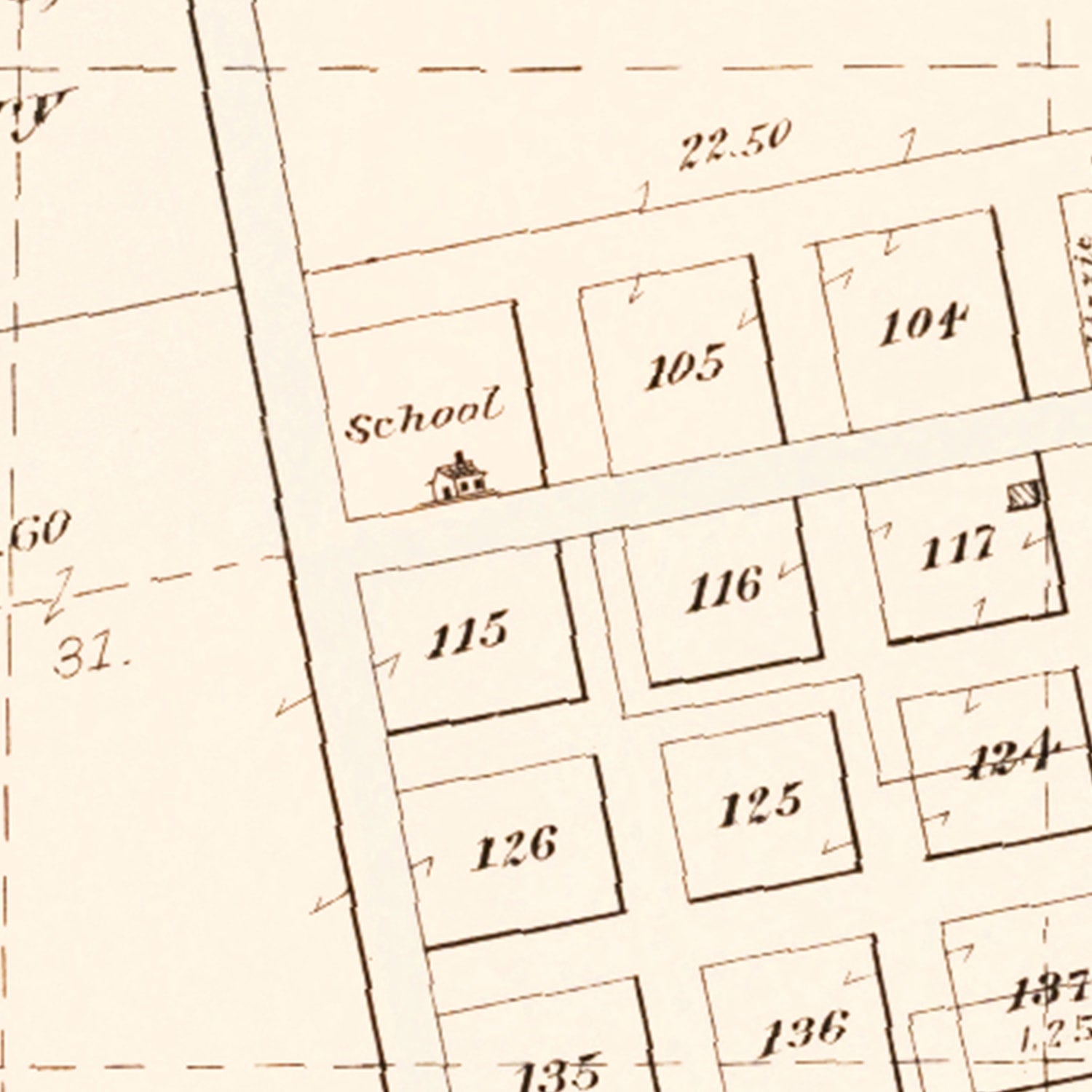 Vintage Map of Cuming, Nebraska 1908