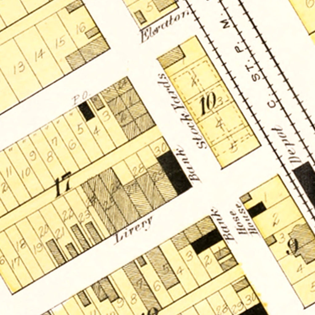 Vintage Map of Herman, Nebraska 1908