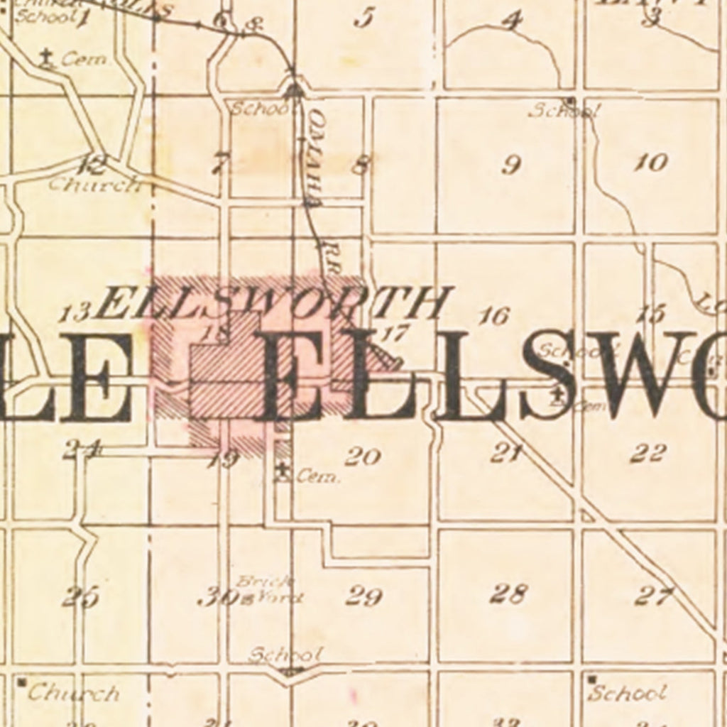 Vintage Map of Pierce County, Wisconsin 1908