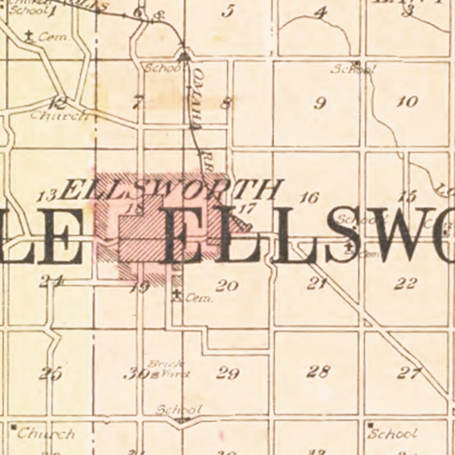 Vintage Map of Pierce County, Wisconsin 1908