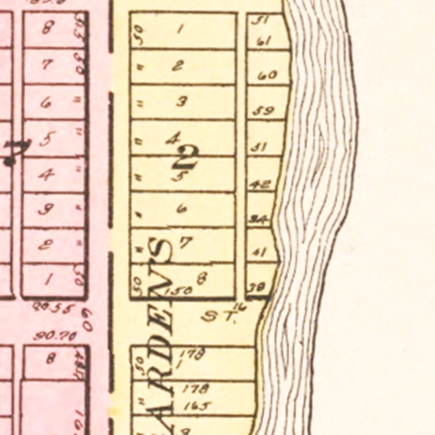 Vintage Map of Spring Valley, Wisconsin 1908