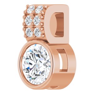 14K Rose Gold 3/8 CTW Lab-Grown Diamond Pendant