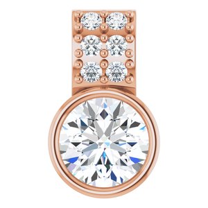 14K Rose Gold 3/8 CTW Lab-Grown Diamond Pendant