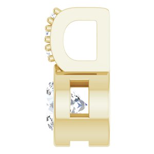14K Yellow Gold 3/8 CTW Lab-Grown Diamond Pendant