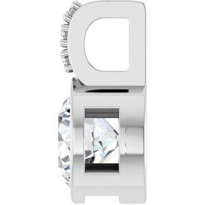 Accented Bezel-Set Pendant