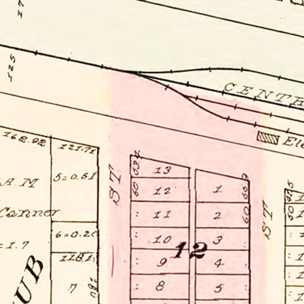 Vintage Map of Alta, Iowa 1908