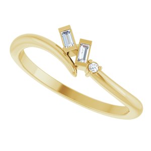 Accented Bypass Ring