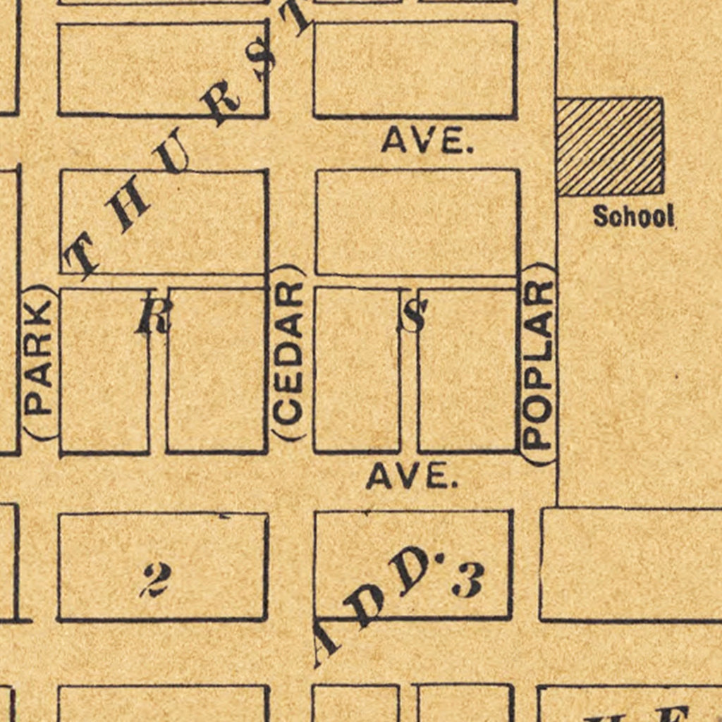 Vintage Map of Hope, Kansas 1909