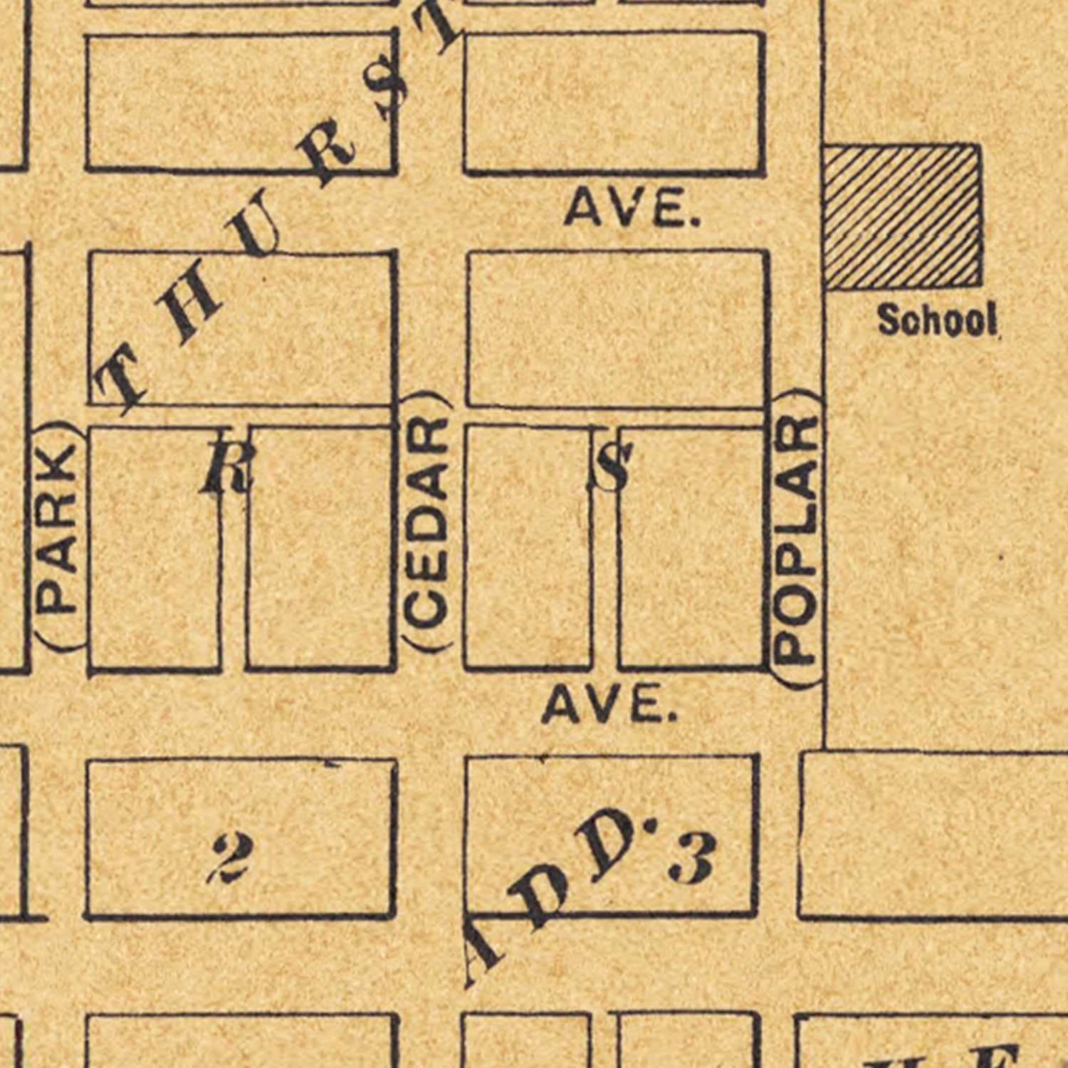 Vintage Map of Hope, Kansas 1909