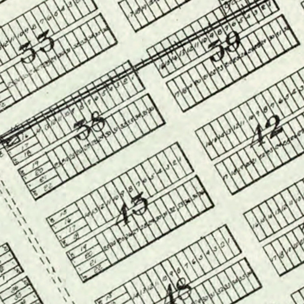 Vintage Map of Ogden, Kansas 1909