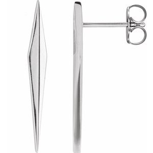 Sterling Silver Geometric Earring