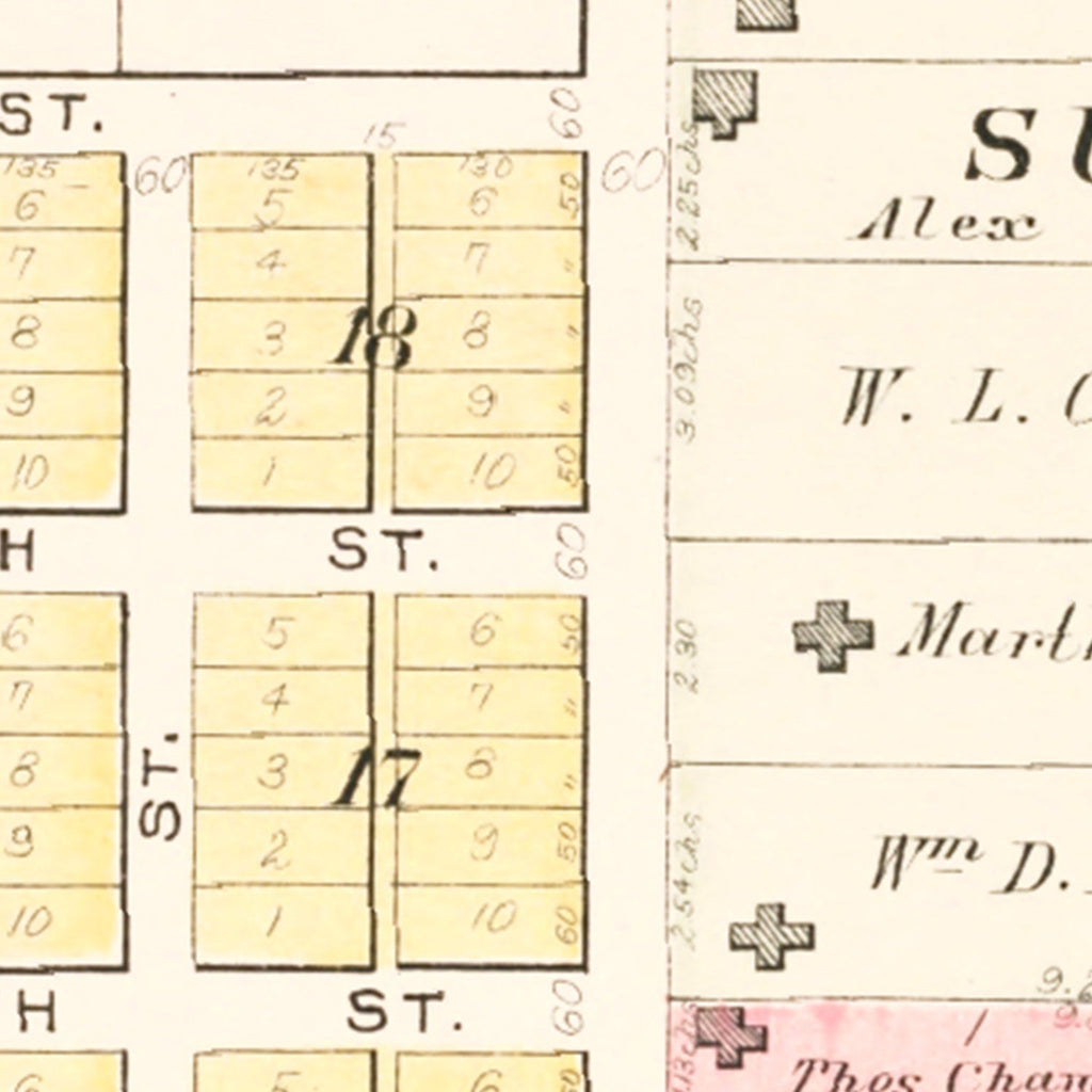 Vintage Map of Bolckow, Missouri 1909