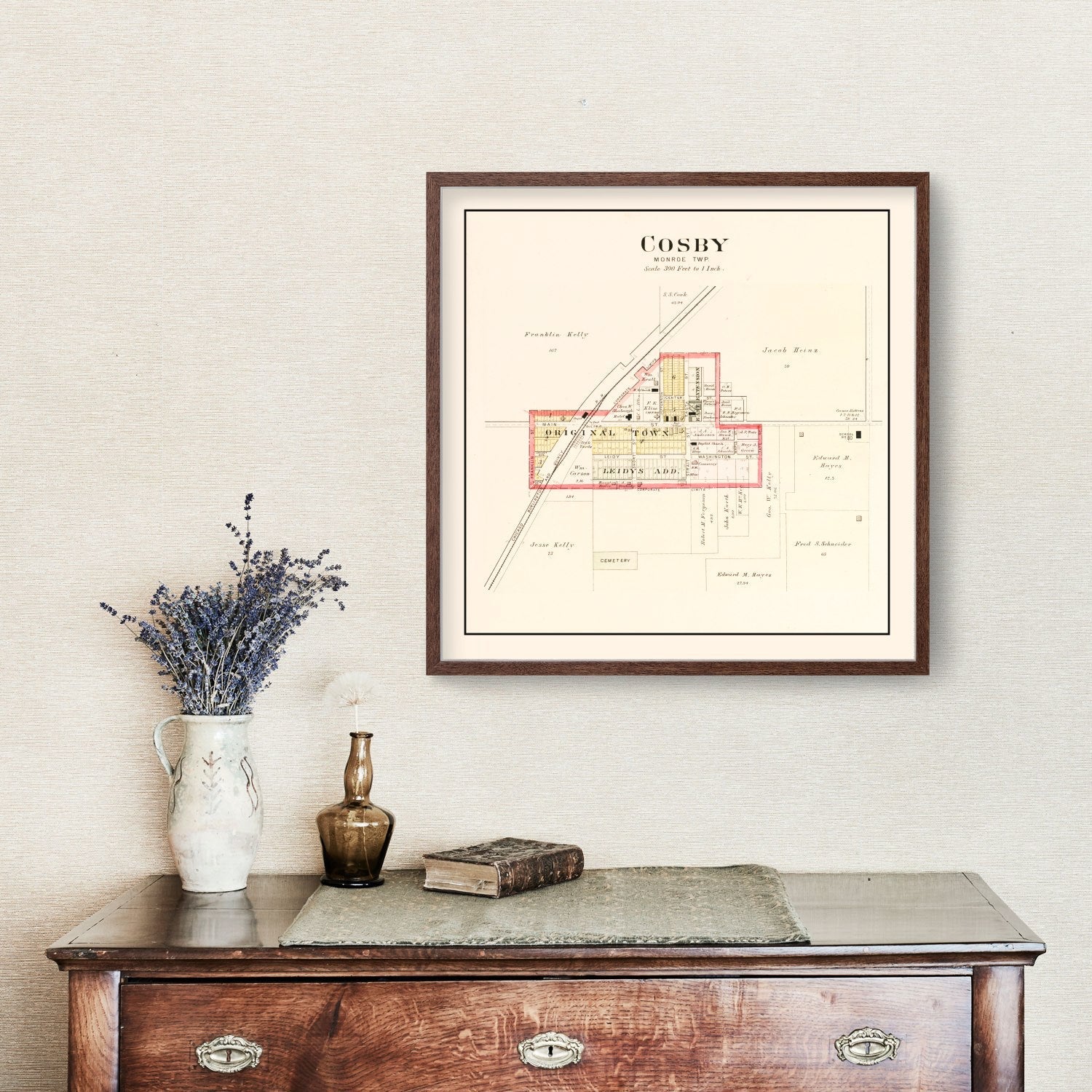 Vintage Map of Cosby, Missouri 1909