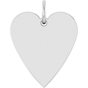 Engravable Heart Necklace or Pendant