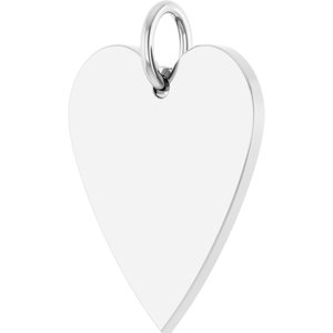 Engravable Heart Necklace or Pendant