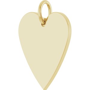 Engravable Heart Necklace or Pendant