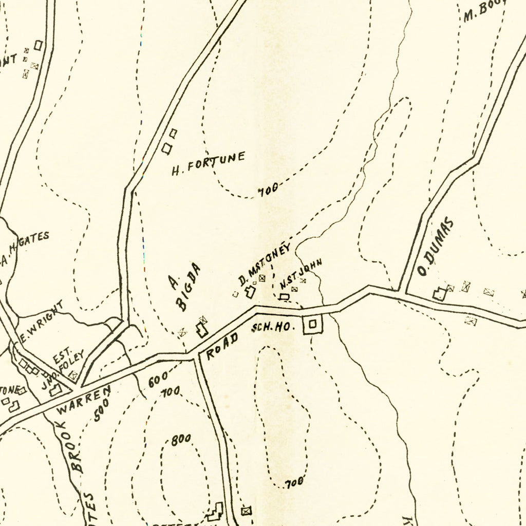 Vintage Map of Palmer, Massachusetts 1912
