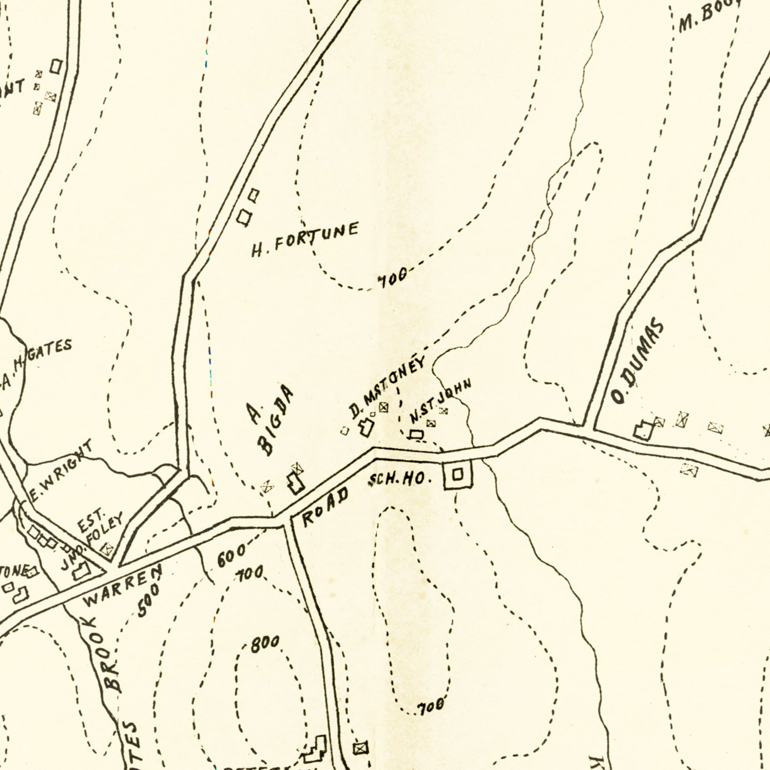 Vintage Map of Palmer, Massachusetts 1912