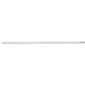 14K White Gold 3.5 mm Round Line 7" Bracelet Mounting – image 4
