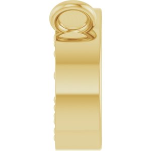 14K Yellow Gold 1/10 CTW Natural Diamond Paperclip-Style Necklace Center