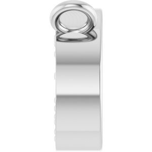 Platinum 1/10 CTW Lab-Grown Diamond Paperclip-Style Necklace Center