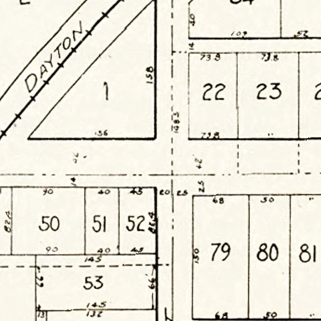 Vintage Map of Rudolph Township, Wood County, Ohio 1912