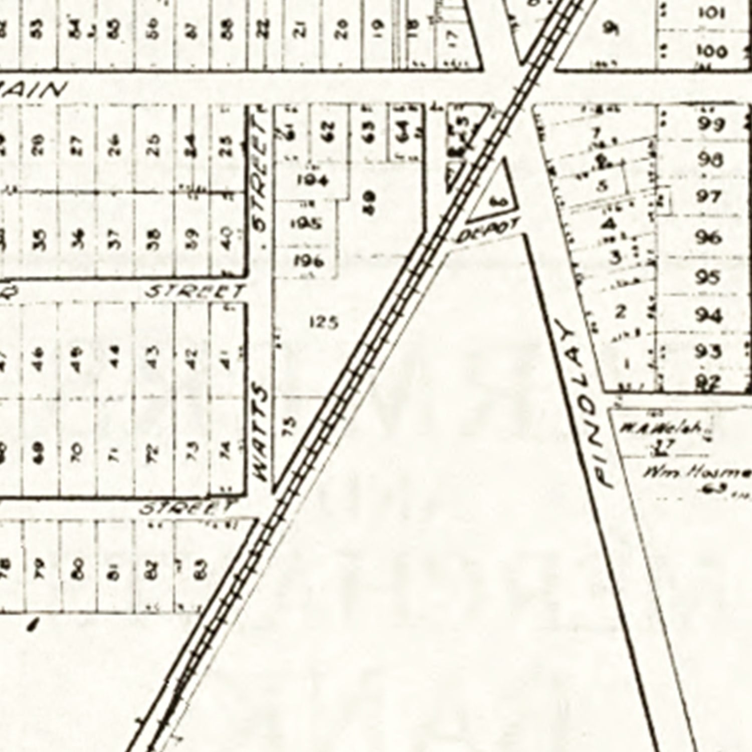 Vintage Map of Haskins, Ohio 1912