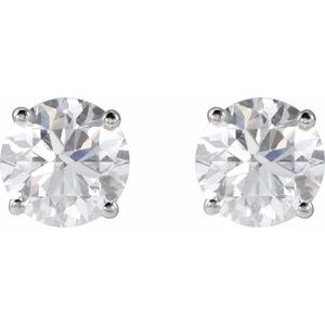 Platinum 2 CTW Natural Diamond Earrings – image 2