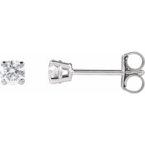 14K White Gold 1/4 CTW Lab-Grown Diamond Earrings