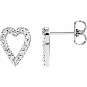 Accented Heart Earrings