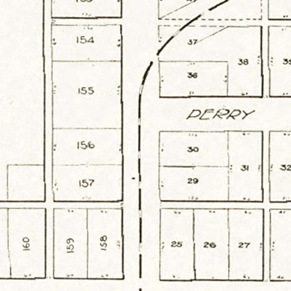 Vintage Map of Custar, Ohio 1912
