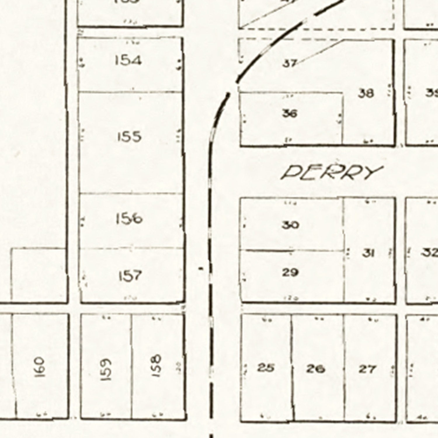Vintage Map of Custar, Ohio 1912
