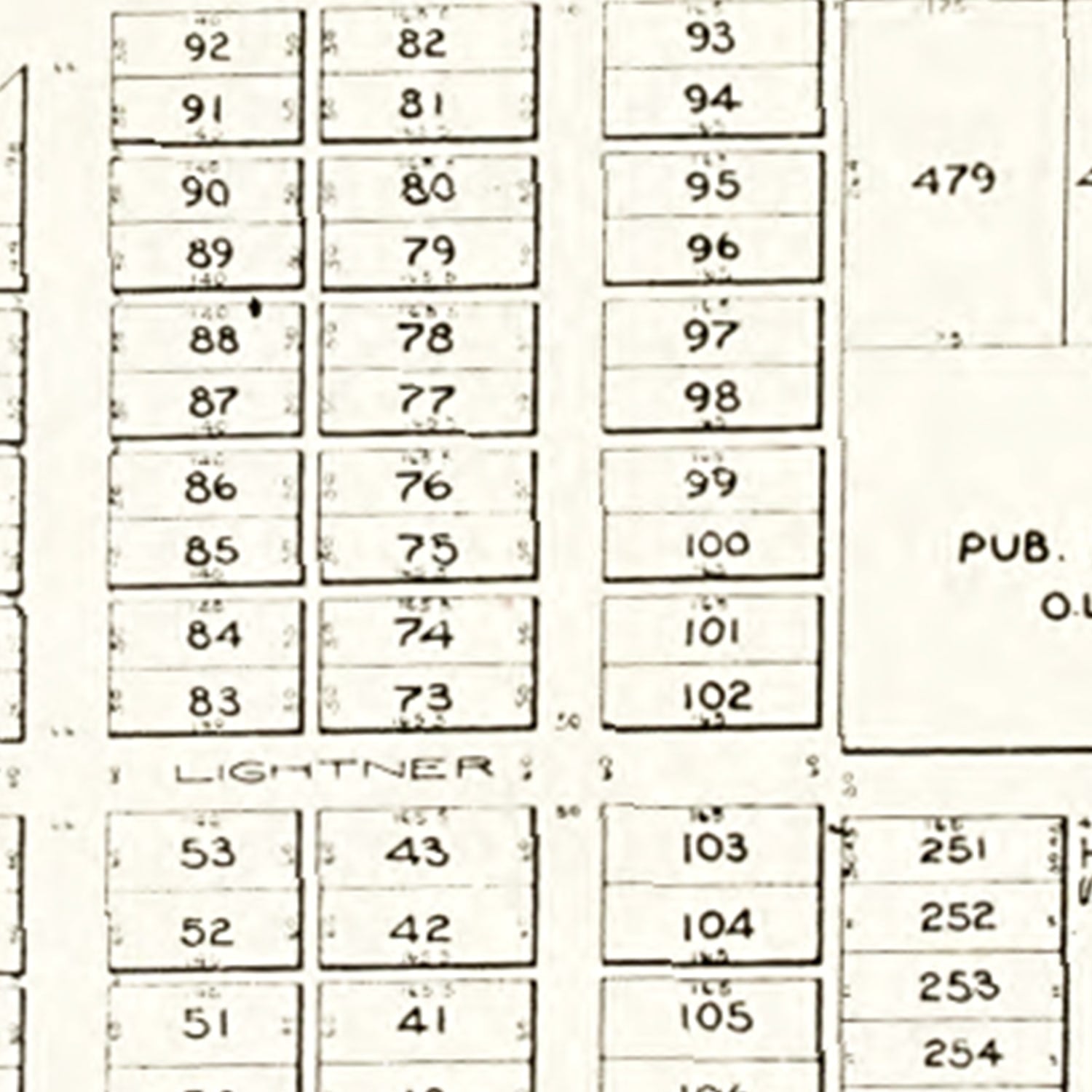 Vintage Map of Bradner, Ohio 1912