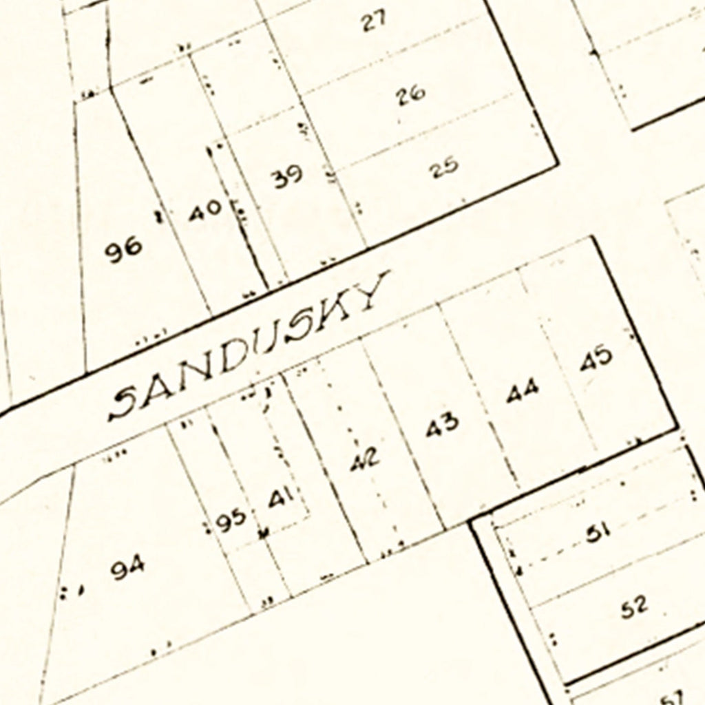 Vintage Map of West Millgrove, Ohio 1912