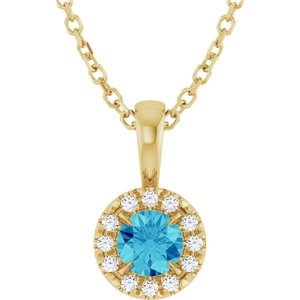 Halo-Style Necklace or Pendant
