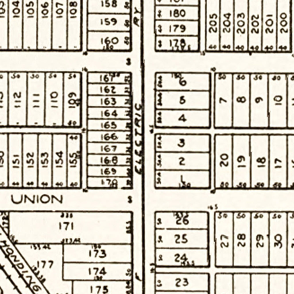 Vintage Map of Walbridge, Ohio 1912