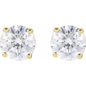 14K Yellow Gold 1 1/2 CTW Natural Diamond Earrings – image 2