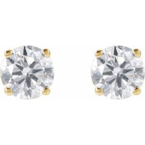 14K Yellow 1 1/4 CTW Lab-Grown Diamond Earrings