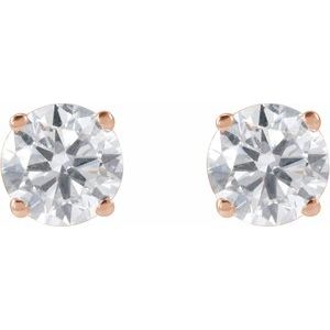 14K Rose Gold 1 1/4 CTW Lab-Grown Diamond Earrings – image 2