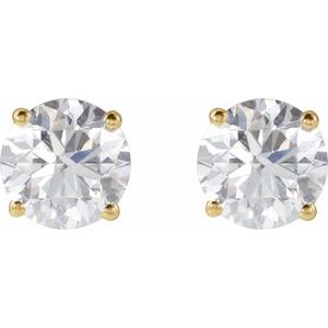 14K Yellow 2 CTW Lab-Grown Diamond Earrings