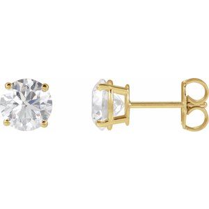 14K Yellow 2 CTW Lab-Grown Diamond Earrings