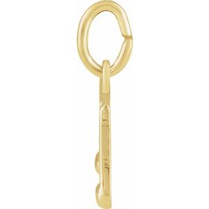 14K Yellow Gold Musical Note Charm/Pendant – image 2