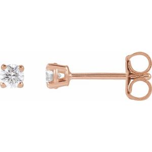 14K Rose Gold 1/5 CTW Lab-Grown Diamond Earrings
