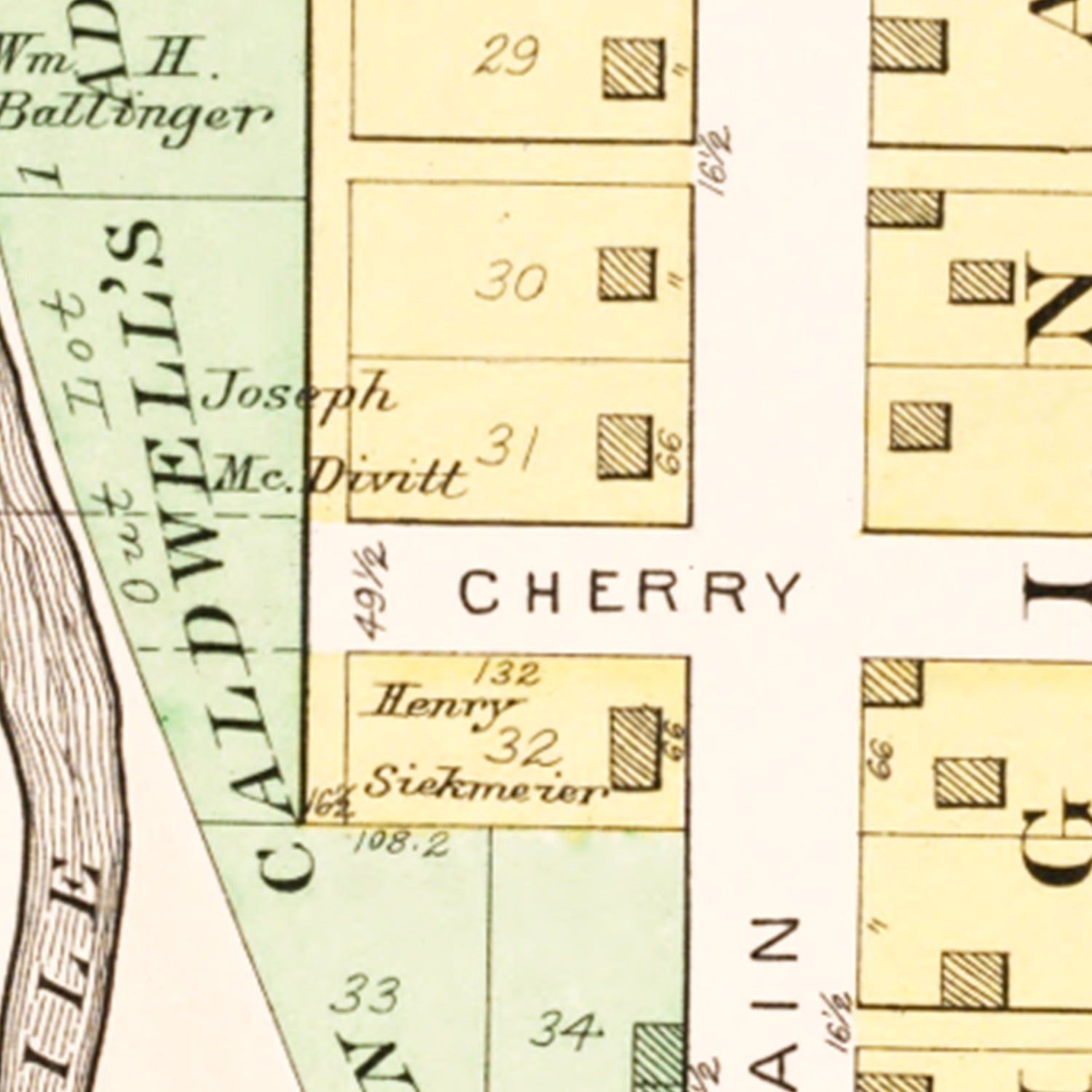 Vintage Map of Fair Haven, Ohio 1912