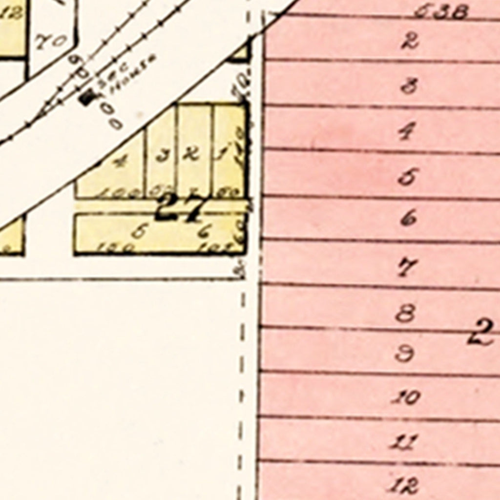 Vintage Map of Lugert, Oklahoma 1913